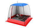 Мобильная баня-палатка МОРЖ c 2-мя окнами сине-красный в Нижнем Новгороде