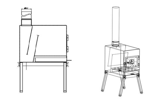 Печь дровяная Сибтермо малая в Нижнем Новгороде