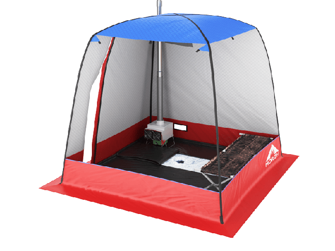 Мобильная баня-палатка МОРЖ c 2-мя окнами (Черный) в Нижнем Новгороде