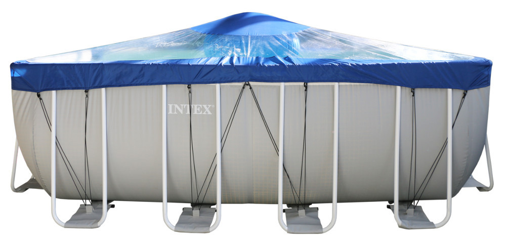 Тент для прямоугольного бассейна Intex/Bestway с надувной подушкой "Фиеста" в Нижнем Новгороде