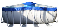 Тент для прямоугольного бассейна Intex/Bestway с надувной подушкой "Фиеста" в Нижнем Новгороде