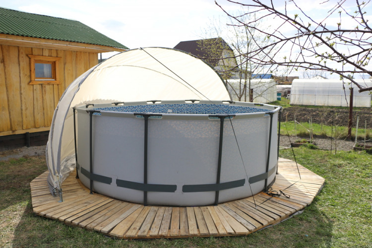 Купол-тент для бассейнов "Фиеста" КОМБИ в Нижнем Новгороде