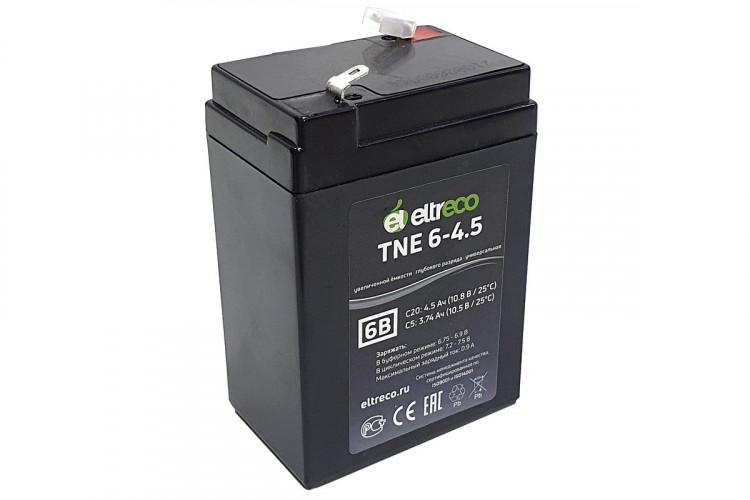 Тяговый аккумулятор Eltreco TNE6-4.5 (6V4.5A/H C20) в Нижнем Новгороде