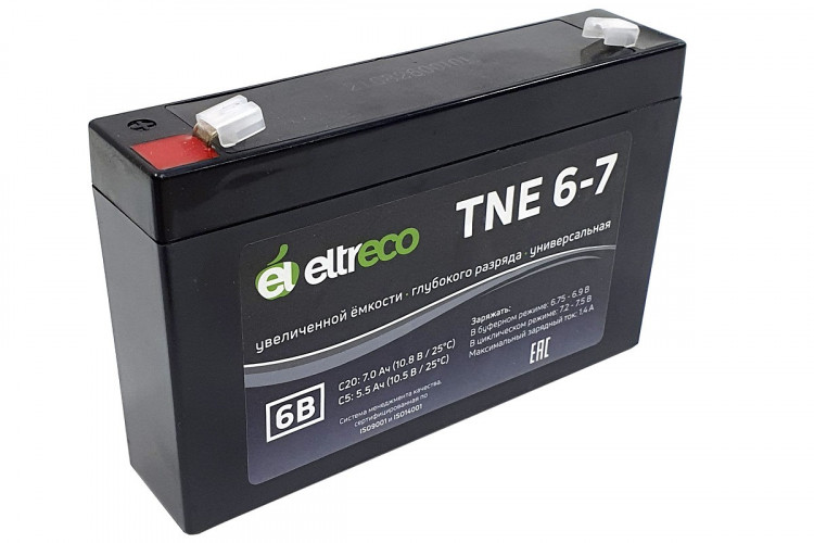 Тяговый аккумулятор Eltreco TNE6-7 (6V7A/H C20) в Нижнем Новгороде