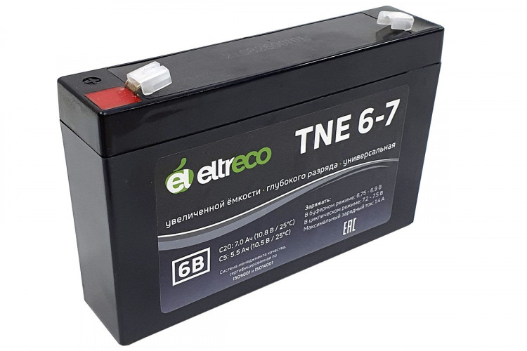 Тяговый аккумулятор Eltreco TNE6-7 (6V7A/H C20) в Нижнем Новгороде