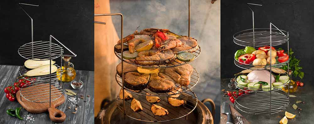 Этажерка 3-х ярусная диаметр 27 см в Нижнем Новгороде