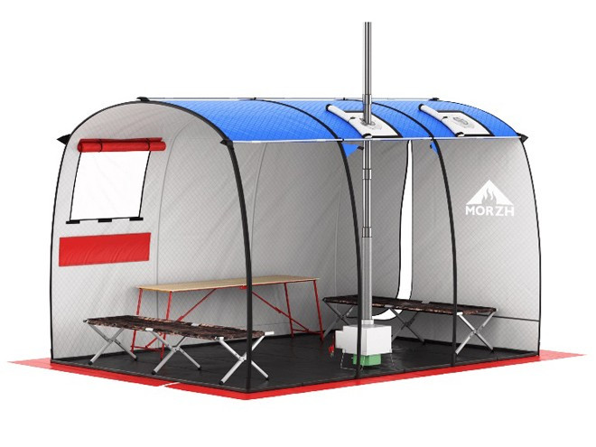 Мобильная баня-палатка МОРЖ Max (Черный) в Нижнем Новгороде