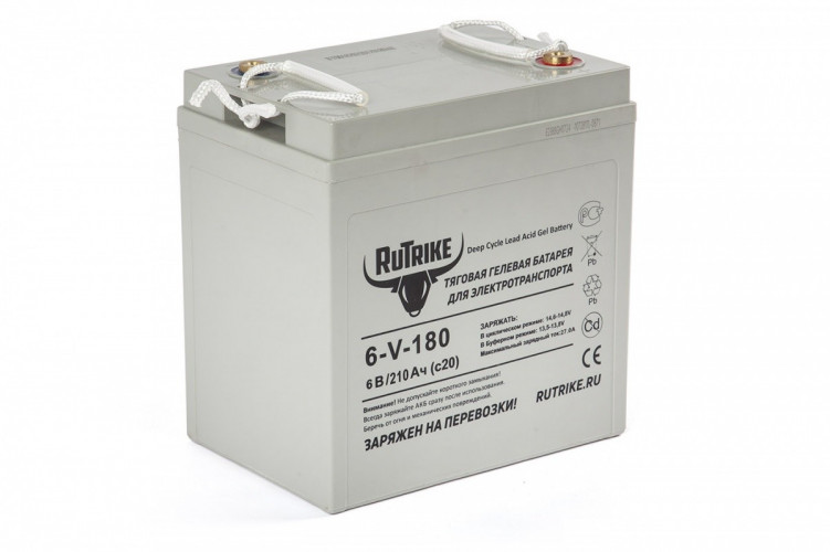 Тяговый гелевый аккумулятор RuTrike 3-EVF-180A (6V180A/H C3) в Нижнем Новгороде