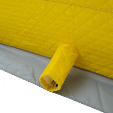 Палатка для рыбалки Helios утепл. Куб 1,8х1,8 желтый/серый в Нижнем Новгороде