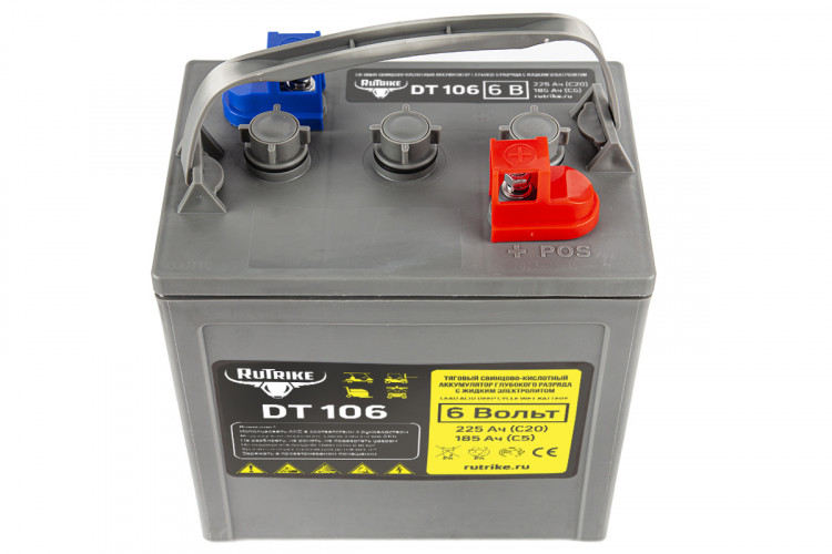 Тяговый аккумулятор RuTrike WET DT106 (T-105) 6V155A/H C3 в Нижнем Новгороде