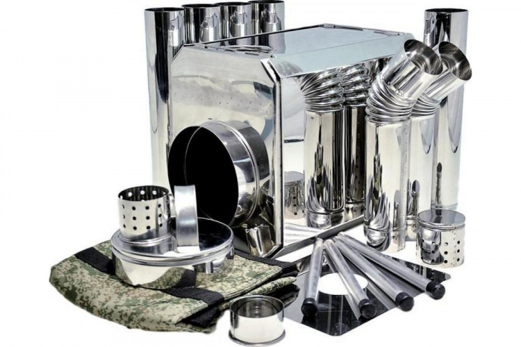 Печь пошехонка Турист 25 л с 3D экранами сталь 0,6мм в Нижнем Новгороде