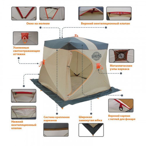 Палатка для рыбалки Омуль Куб 2 в Нижнем Новгороде