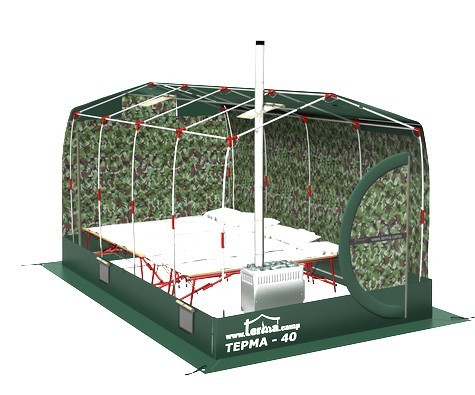 Зимняя палатка Терма-42 в Нижнем Новгороде