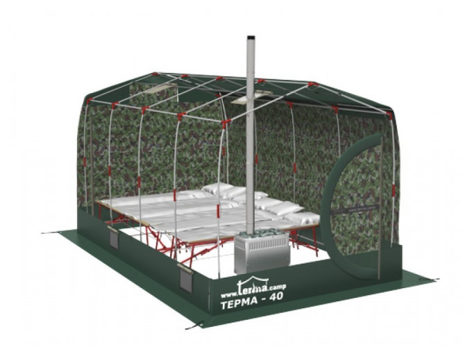Зимняя палатка Терма-44 в Нижнем Новгороде