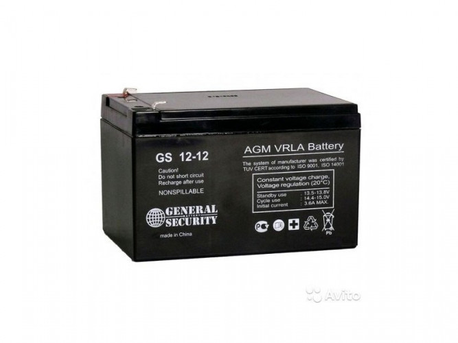 Аккумулятор General Security GS 12-12 L (12 В, 12 Ач) в Нижнем Новгороде