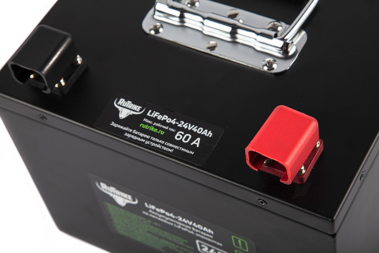 Тяговый железо-фосфатный аккумулятор RuTrike LiFePO4 24V40Ah (60A) в Нижнем Новгороде