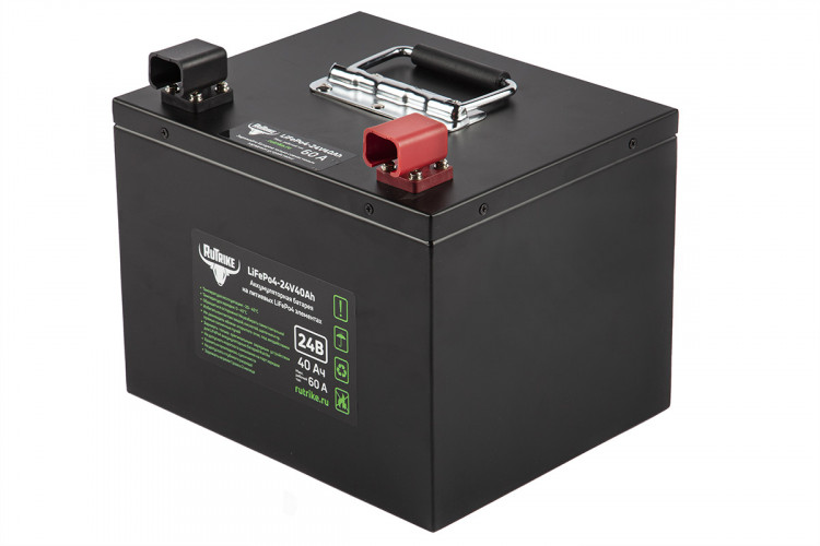 Тяговый железо-фосфатный аккумулятор RuTrike LiFePO4 24V40Ah (60A) в Нижнем Новгороде